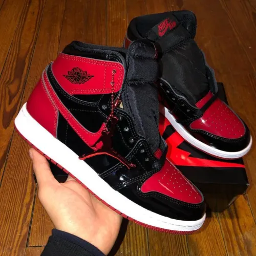 XP Air Jordan 1 High “Banned”  Patent Leather MirrorForBiddenWear review 