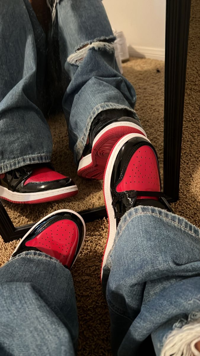 XP Air Jordan 1 High “Banned”  Patent Leather MirrorForBiddenWear review Kim