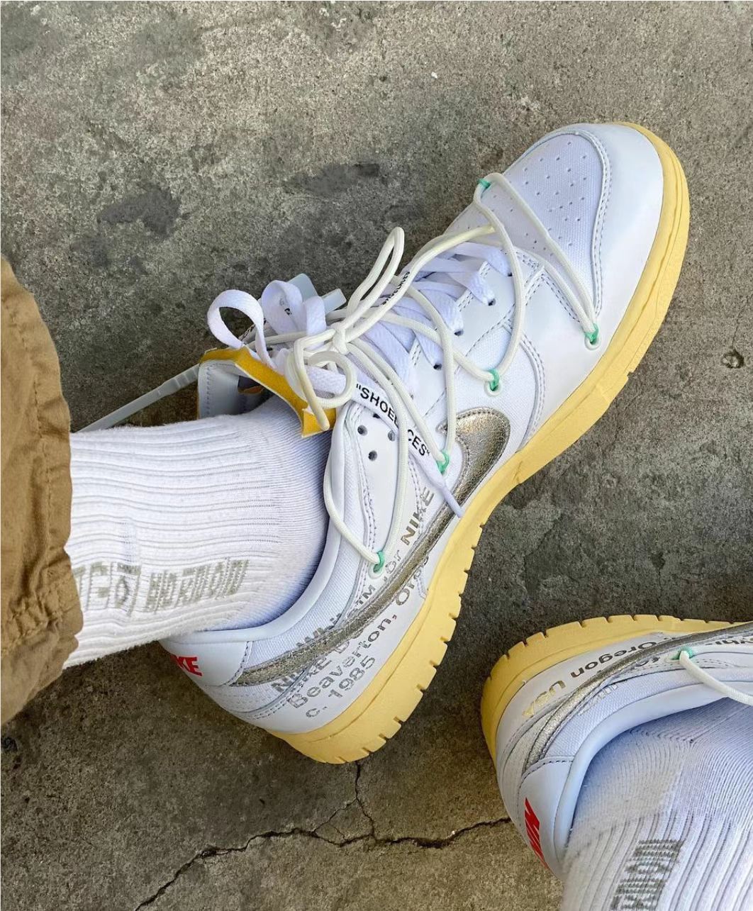 LF OFF WHITE x Nike Dunk SB Low The 50 NO.1 review 0