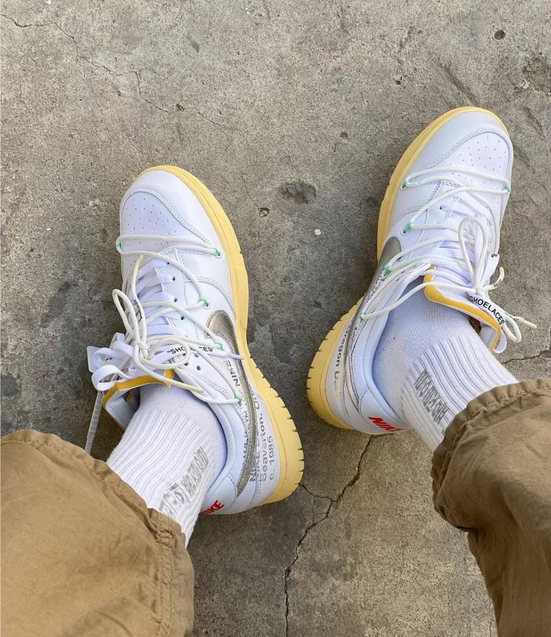 LF OFF WHITE x Nike Dunk SB Low The 50 NO.1 review 1