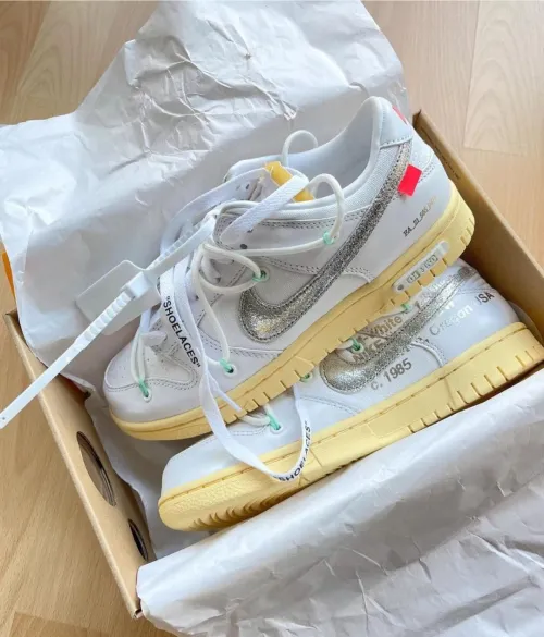LF OFF WHITE x Nike Dunk SB Low The 50 NO.1 review 