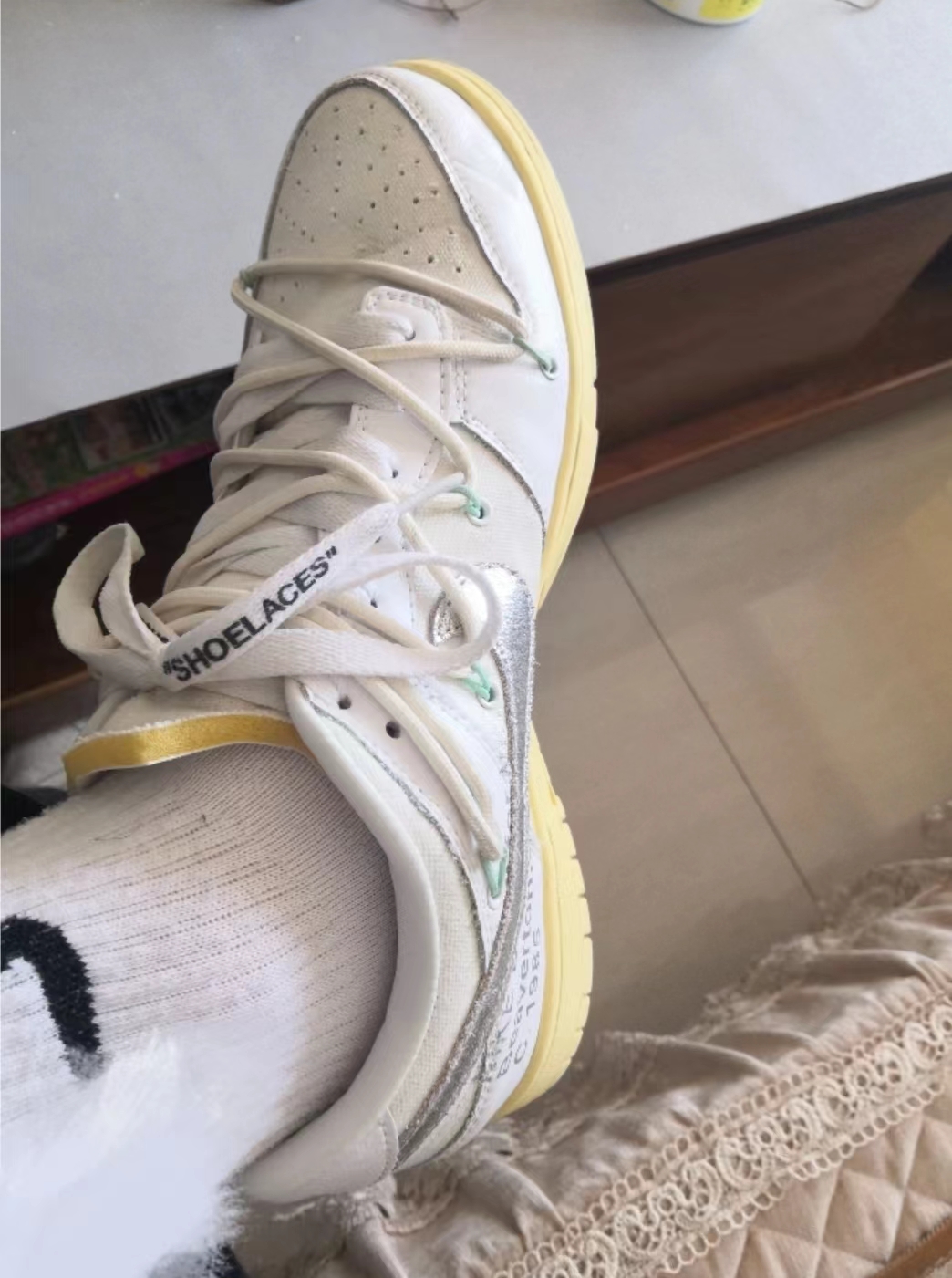 LF OFF WHITE x Nike Dunk SB Low The 50 NO.1 review 0