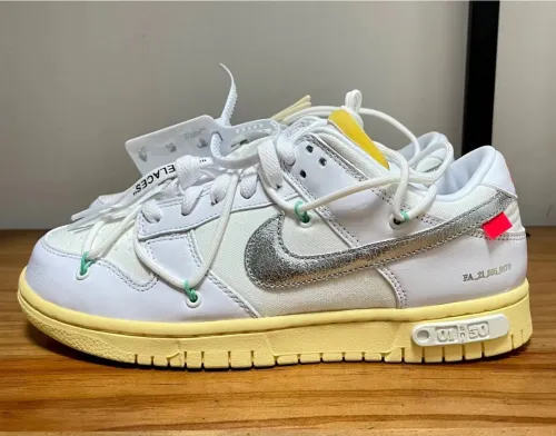LF OFF WHITE x Nike Dunk SB Low The 50 NO.1 review 