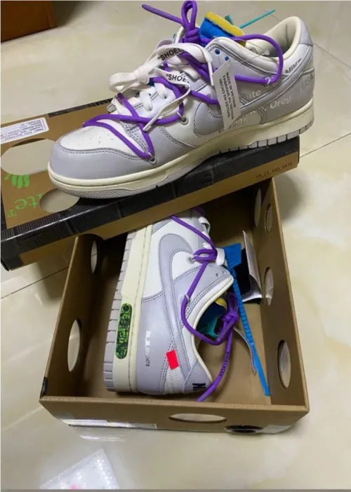 LF OFF WHITE x Nike Dunk SB Low The 50 NO.47 review 