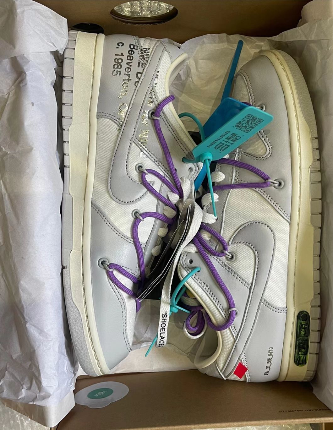 LF OFF WHITE x Nike Dunk SB Low The 50 NO.47 review 1