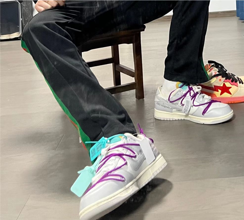 LF OFF WHITE x Nike Dunk SB Low The 50 NO.47 review 0