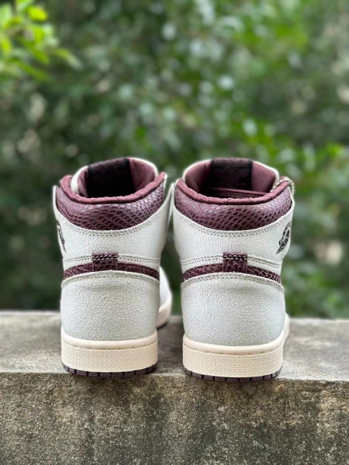  XP  Air Jordan 1 High OG Grey Brown Snake Pattern review 