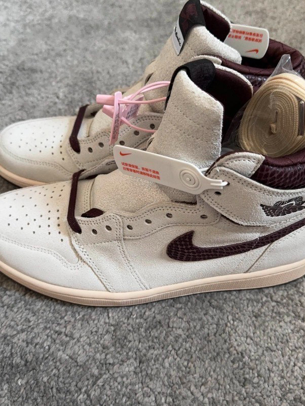  XP  Air Jordan 1 High OG Grey Brown Snake Pattern review Ian 04