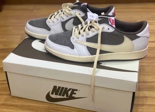 DB Travis Scott x Air Jordan 1 Low OG Reverse Mocha review 