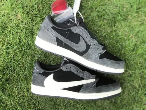  PRO Travis Scott x Air Jordan 1 Low Black Grey Low Help review 