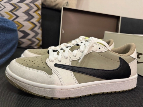  PRO  Travis Scott x Air Jordan 1 Low Black, White, Green review 