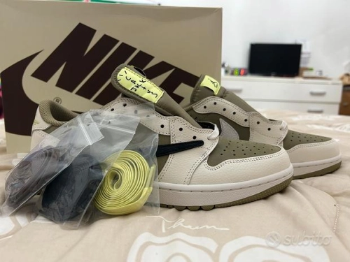  PRO  Travis Scott x Air Jordan 1 Low Black, White, Green review 
