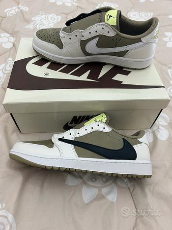  PRO  Travis Scott x Air Jordan 1 Low Black, White, Green review Nate 02