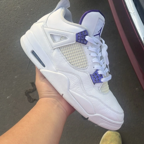 Q4 Batch  Air Jordan 4 Retro “Metallic Purple” review 