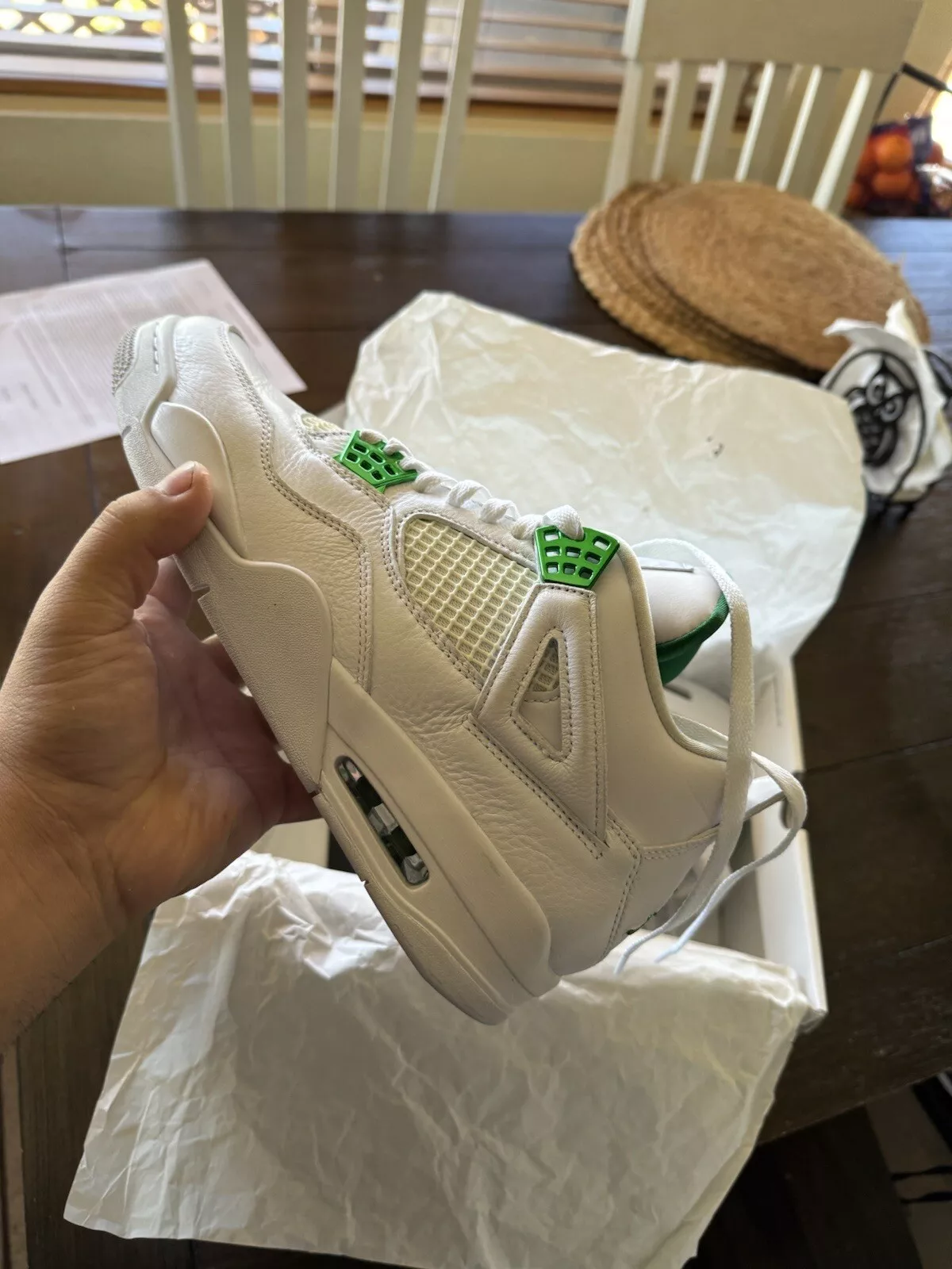 Q4 Batch Air Jordan 4 Retro “Metallic Green” review Yessica 01