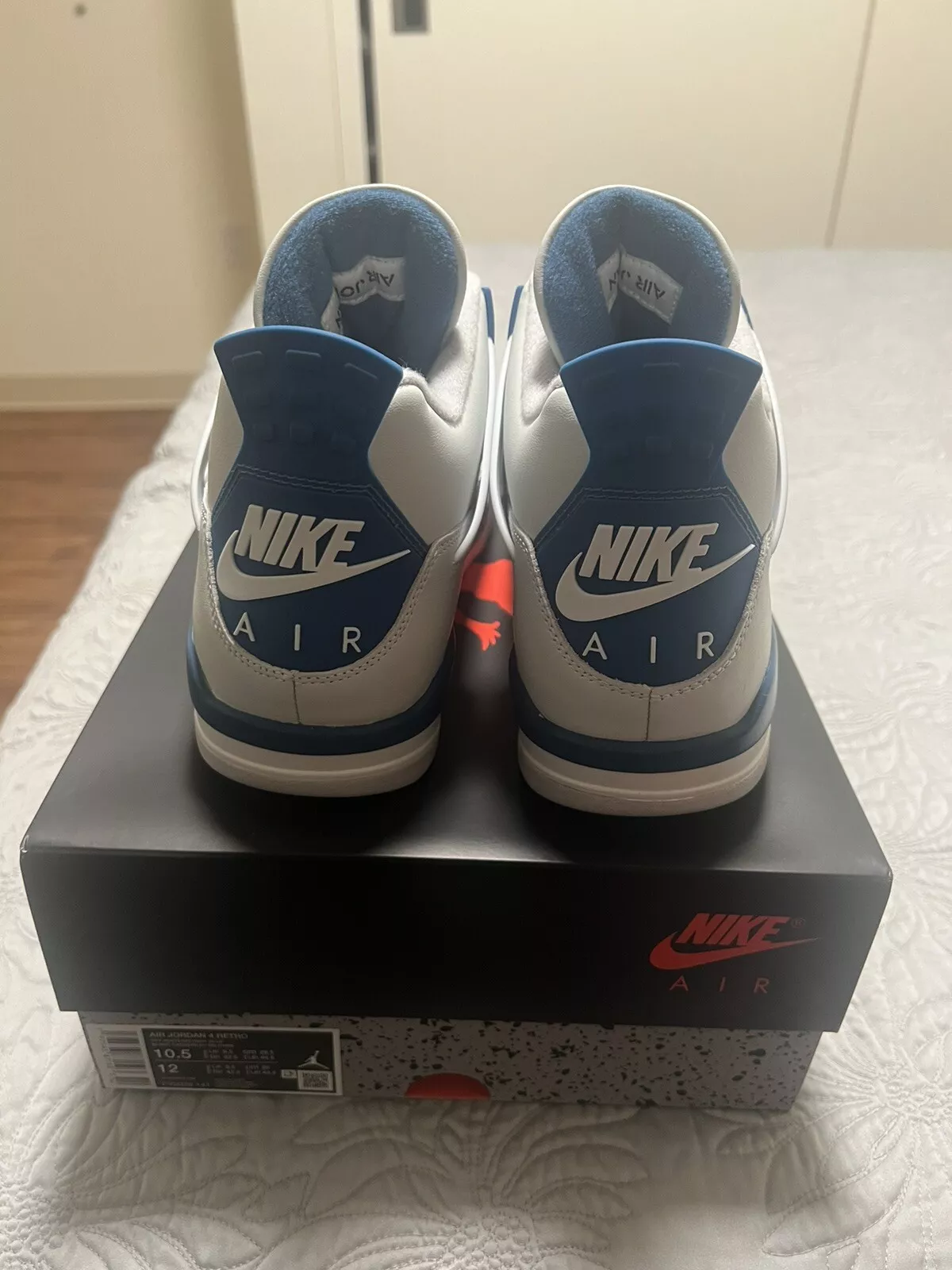 Q4 Batch  Air Jordan 4 Retro Military Blue review Natalie 01