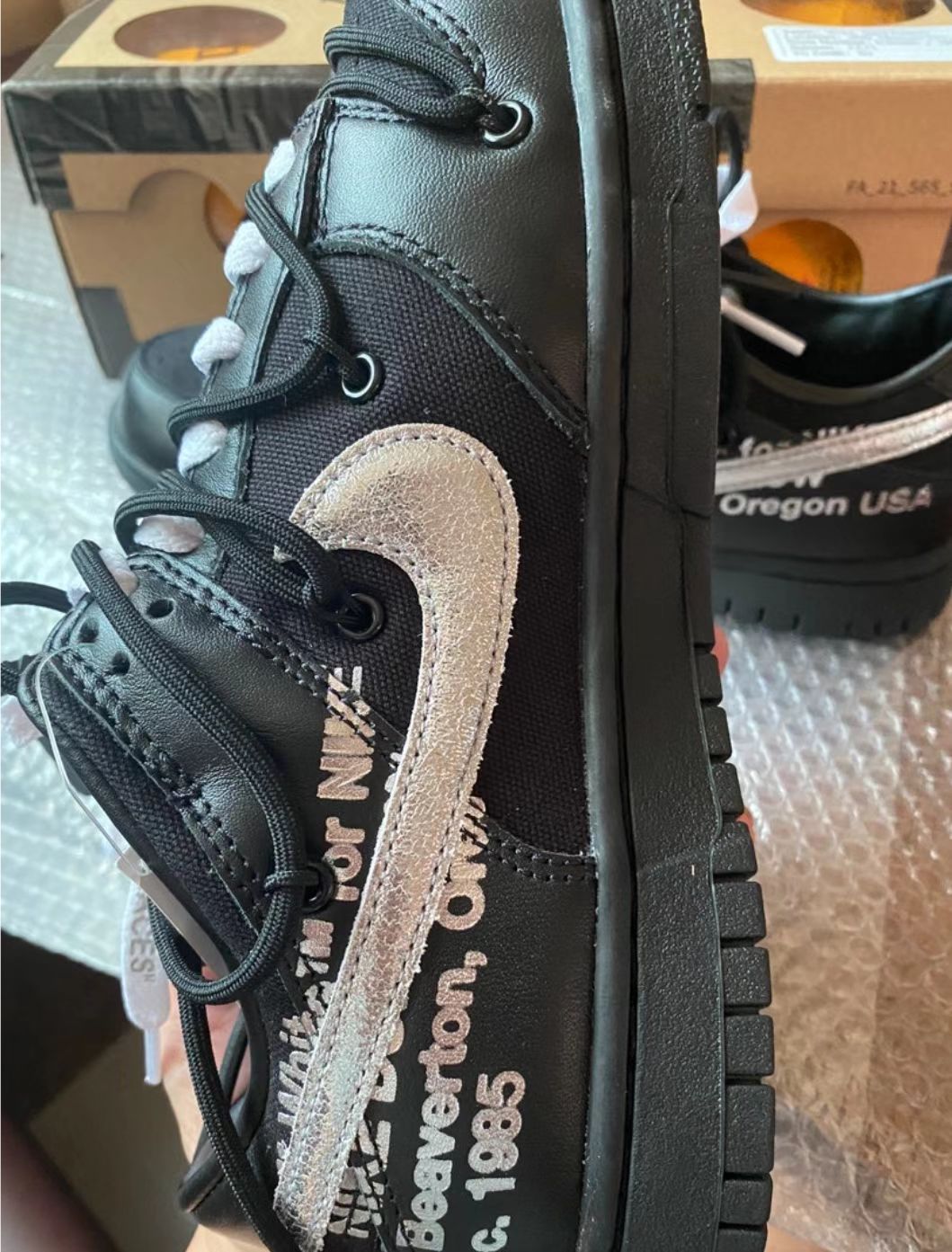 GB OFF WHITE x Nike Dunk SB Low The 50 NO.50 review 1