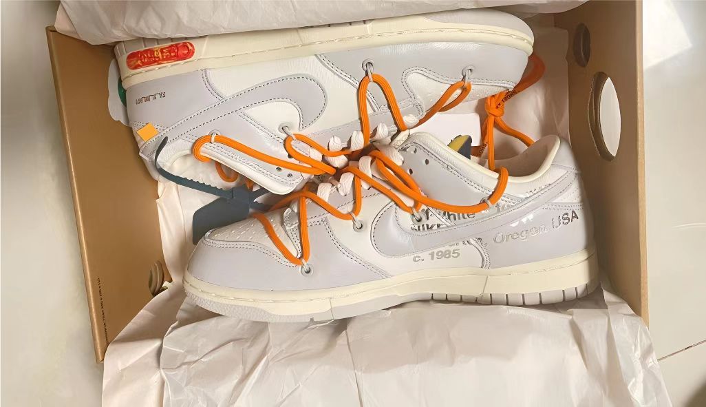 GB OFF WHITE x Nike Dunk SB Low The 50 NO.44 review 2