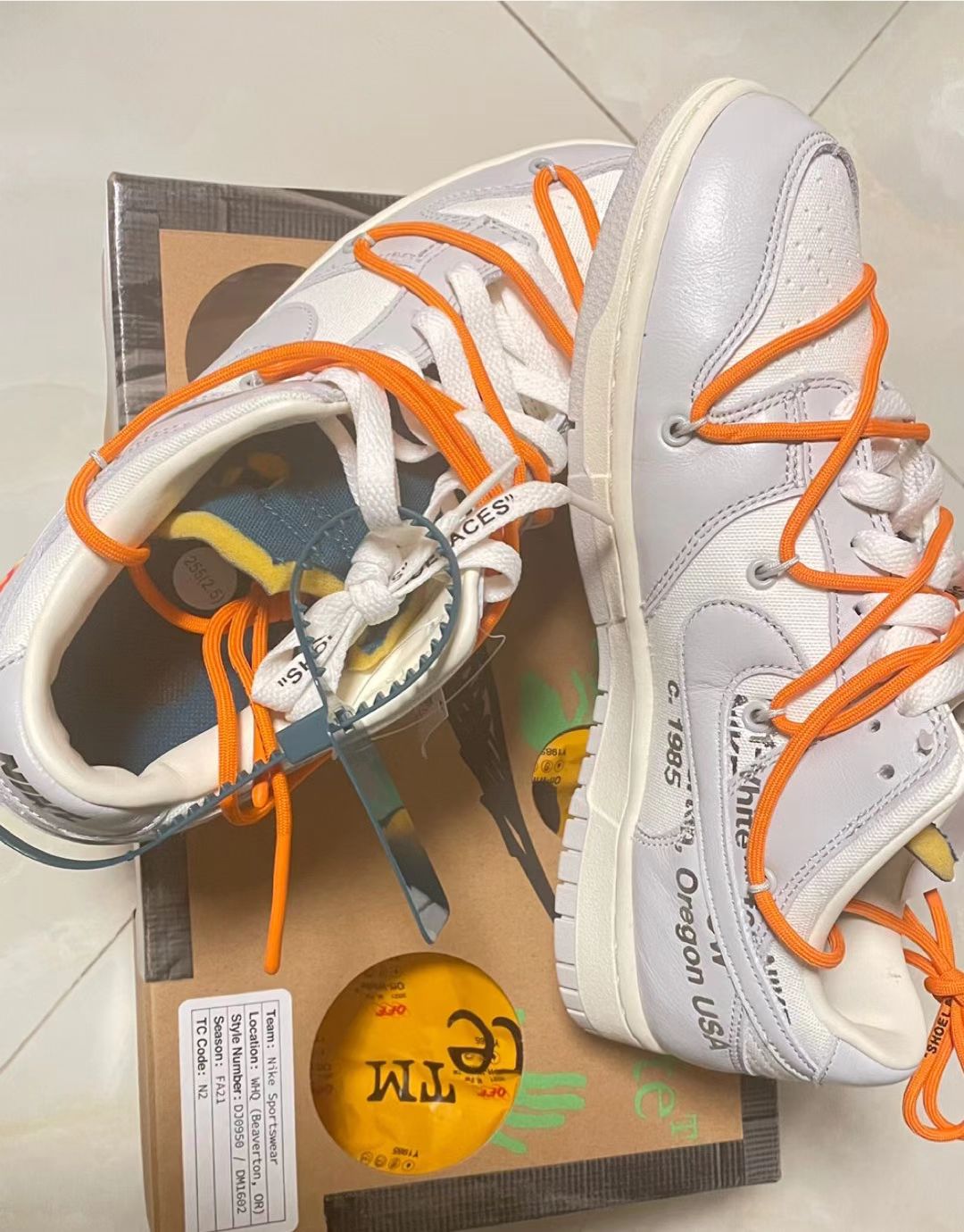 GB OFF WHITE x Nike Dunk SB Low The 50 NO.44 review 1