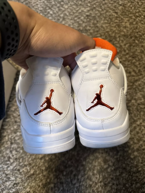 Q4 Batch Air Jordan 4 Retro 'Orange Metallic' review 