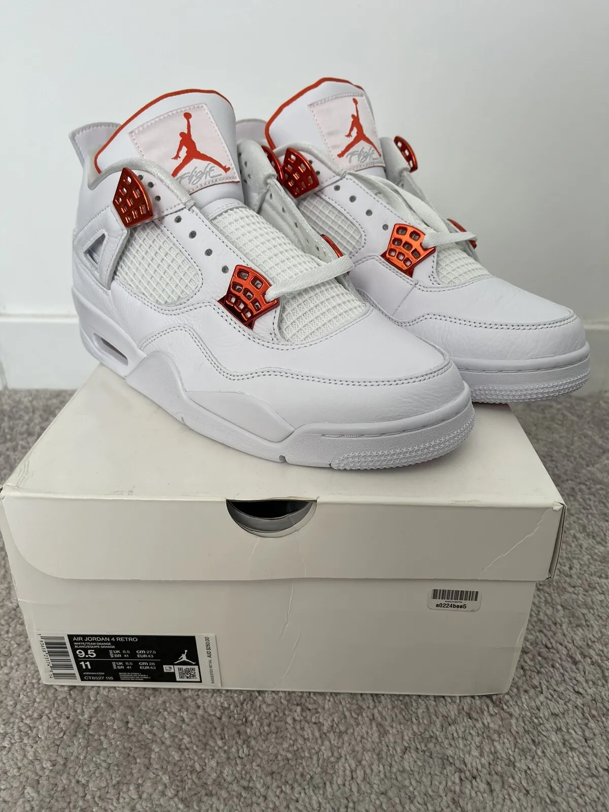 Q4 Batch Air Jordan 4 Retro 'Orange Metallic' review Oherrera