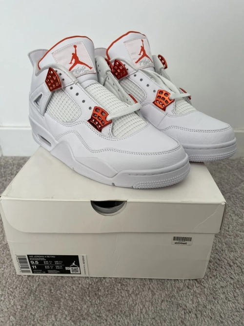 Q4 Batch Air Jordan 4 Retro 'Orange Metallic' review 