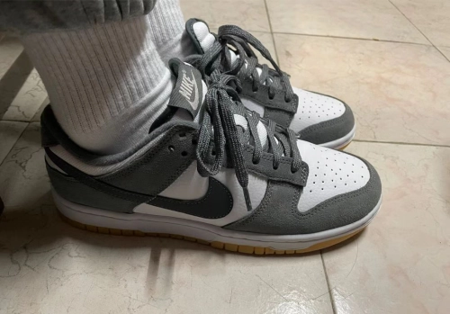 SX Nike Dunk Low White Gray Raw Rubber review 
