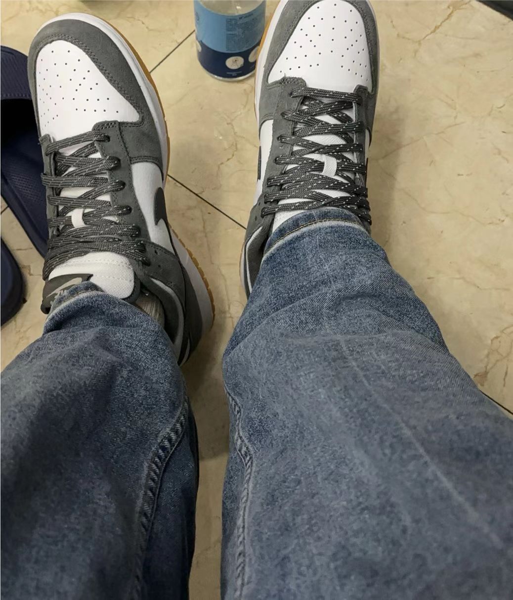 SX Nike Dunk Low White Gray Raw Rubber review Wire 01