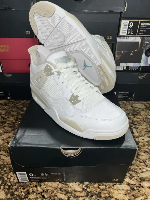Q4 Batch Air Jordan 4 Retro Sand Linen review 