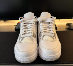 Q4 Batch  Air Jordan 4 White Oreo review Cactus wren Tpee 01