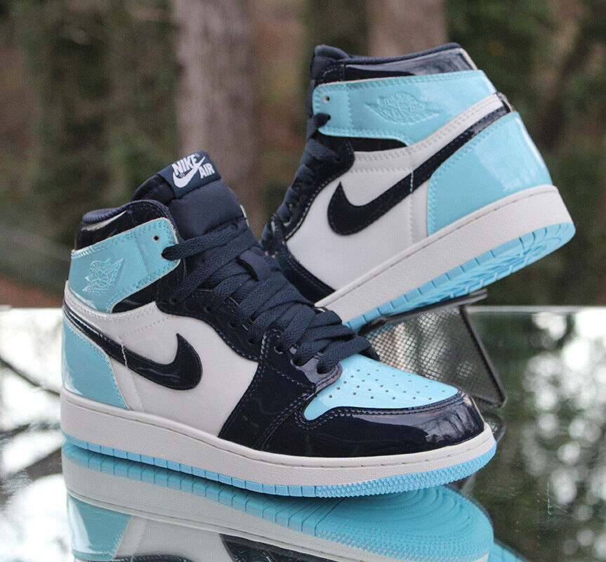 PRO  Air Jordan 1 Retro High OG “UNC Patent” review Olive 02
