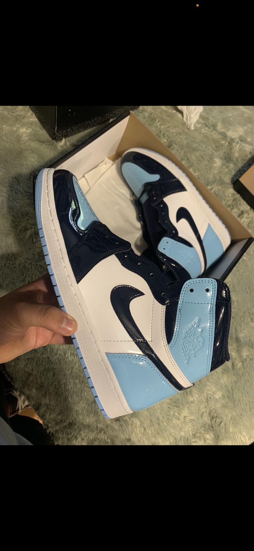 PRO  Air Jordan 1 Retro High OG “UNC Patent” review Tina 03