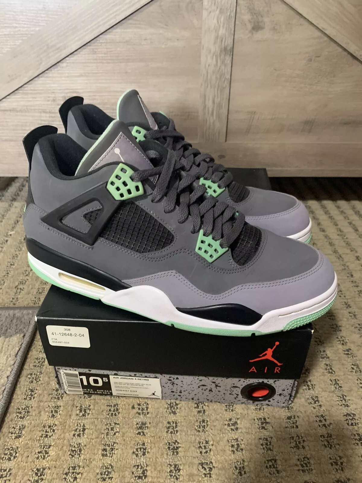 XH Batch Air Jordan 4 Retro Green Glow review Isabelle C 01