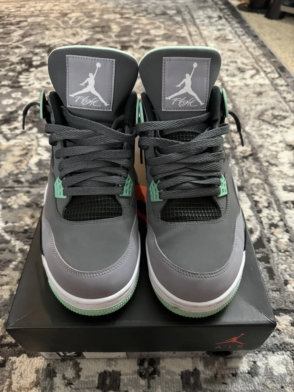 XH Batch Air Jordan 4 Retro Green Glow review Loretta 02