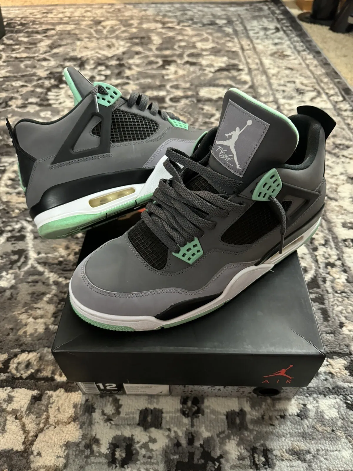 XH Batch Air Jordan 4 Retro Green Glow review Loretta 03