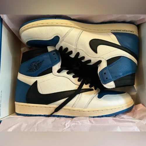  PRO  Fragment x Travis Scott x Air Jordan 1 High OG Military review 