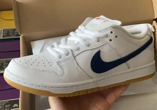SX Nike SB Dunk Low Pro Orange Label White Navy review 