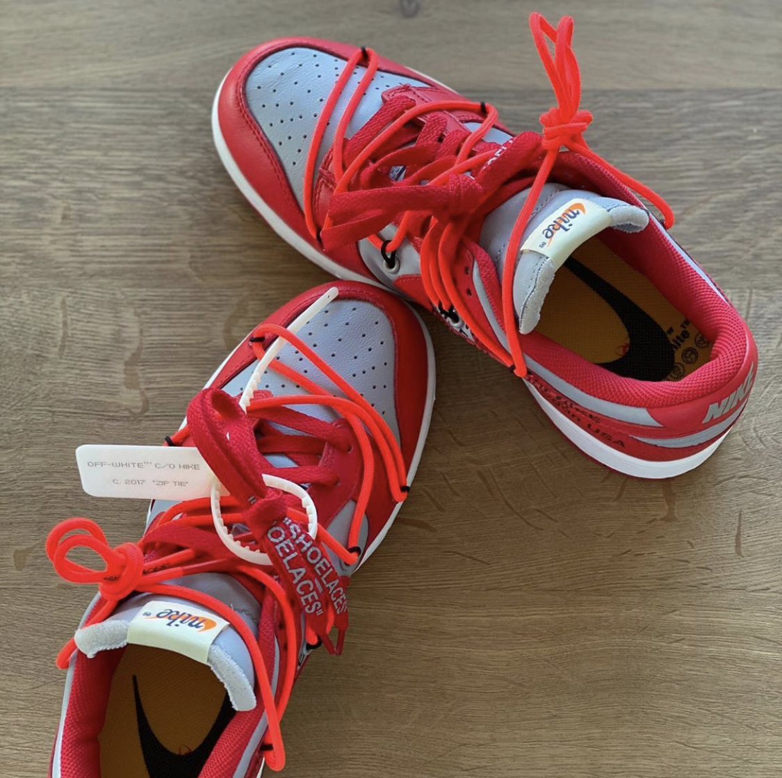 SX OFF White X Nike Dunk Low University Red review Boen 02
