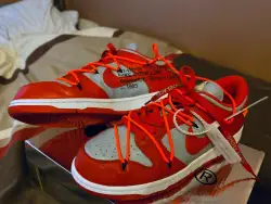 SX OFF White X Nike Dunk Low University Red review juion 02