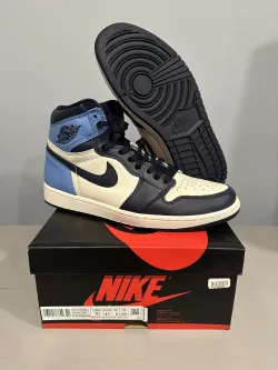 PRO  Air Jordan 1 Retro High OG “Obsidian University Blue” review Jasmine