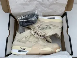 BS Batch  OFF White x Air Jordan 4 Sail review Amanda Wayd