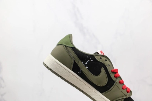  PROTravis Scott x Air Jordan 1 Low Dark Green review 