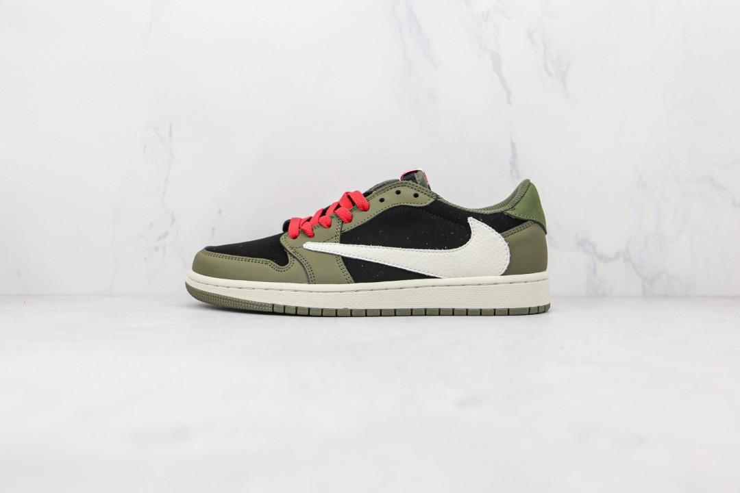  PROTravis Scott x Air Jordan 1 Low Dark Green review Sam 03