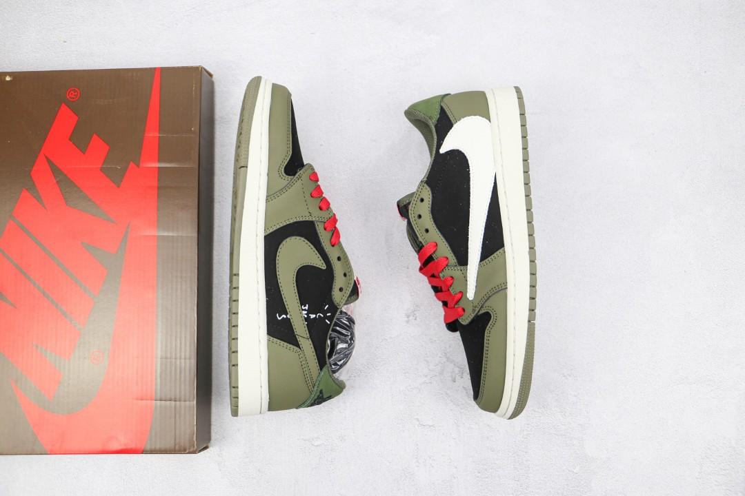  PROTravis Scott x Air Jordan 1 Low Dark Green review Sam 05