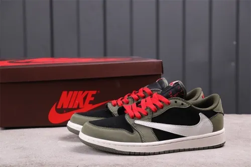  PROTravis Scott x Air Jordan 1 Low Dark Green review 