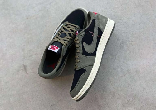  PROTravis Scott x Air Jordan 1 Low Dark Green review 