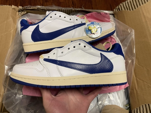 PRO Travis Scott x Air Jordan 1 Low Blue Bottom Barb review 