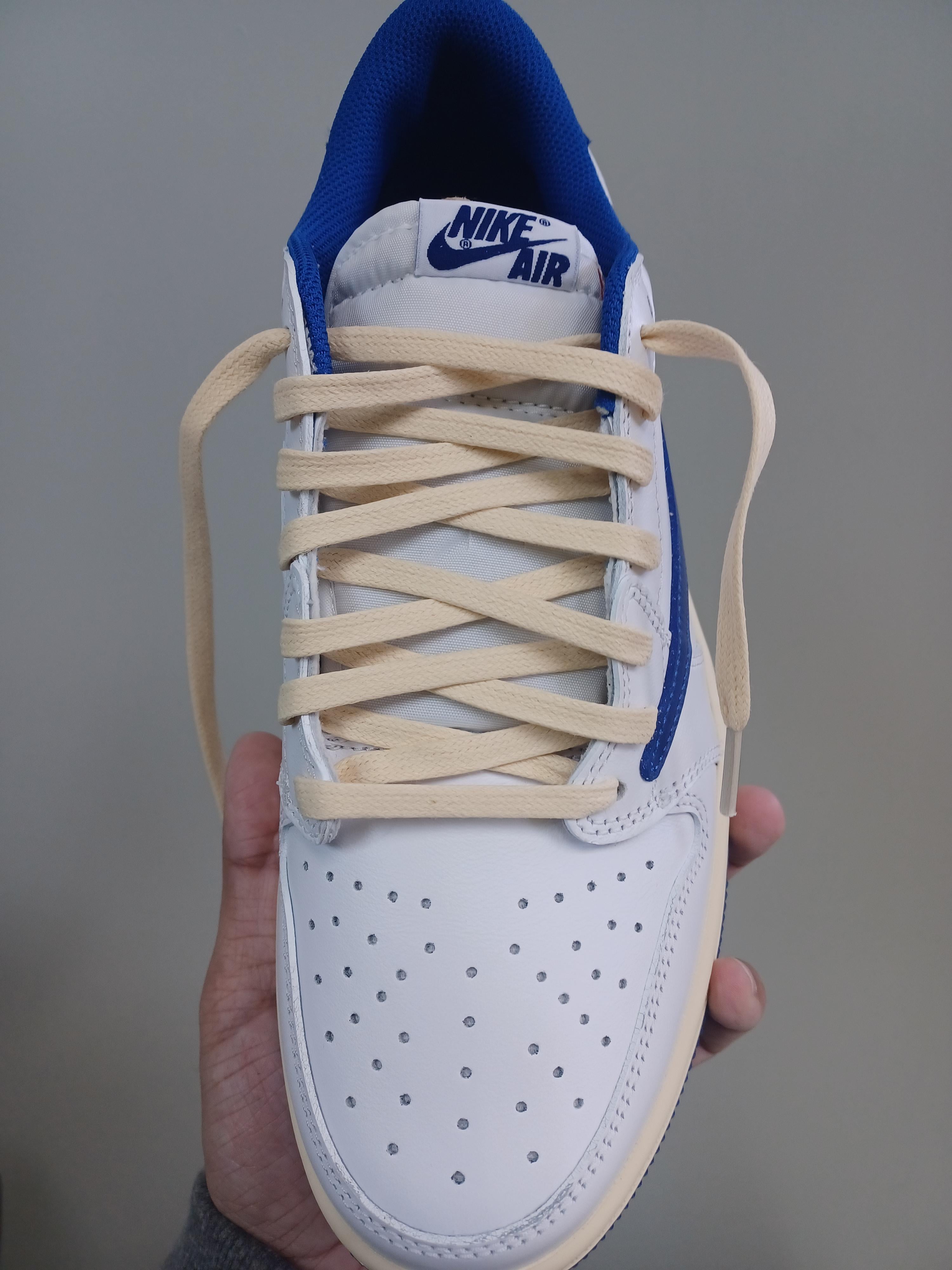 PRO Travis Scott x Air Jordan 1 Low Blue Bottom Barb review Grace 03