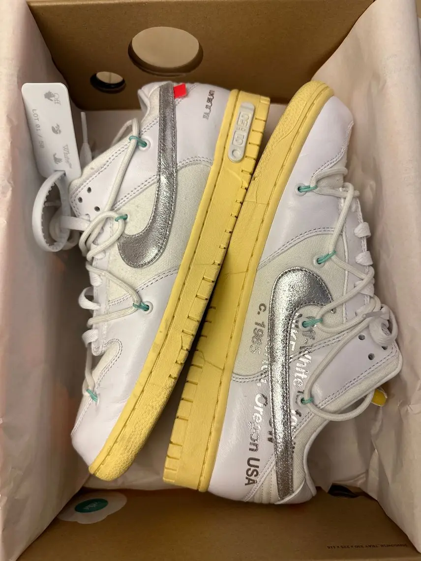 GB OFF WHITE x Nike Dunk SB Low The 50 NO.1 review 1