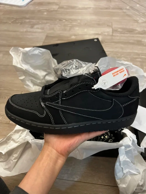 PRO  Travis Scott x Air Jordan 1 Low Black Phantom review Carlos